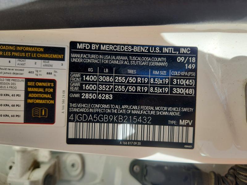 Продажа на аукционе авто 2019 Mercedes-benz Gle, vin: 4JGDA5GB9KB215432, номер лота: 65270896