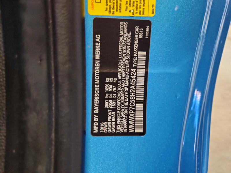 Aukcja sprzedaży 2017 Mini Cooper, vin: WMWXP7C58H2A45424, numer aukcji: 63855836