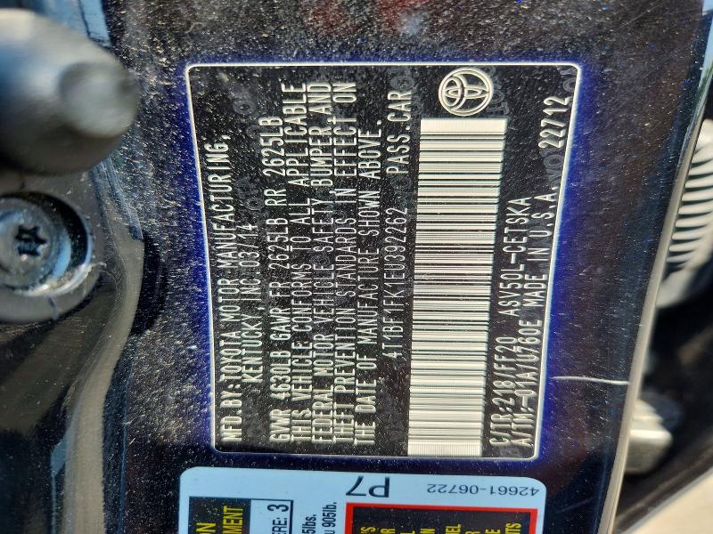 Aukcja sprzedaży 2014 Toyota Camry, vin: 4T1BF1FK1EU392262, numer aukcji: 63780766