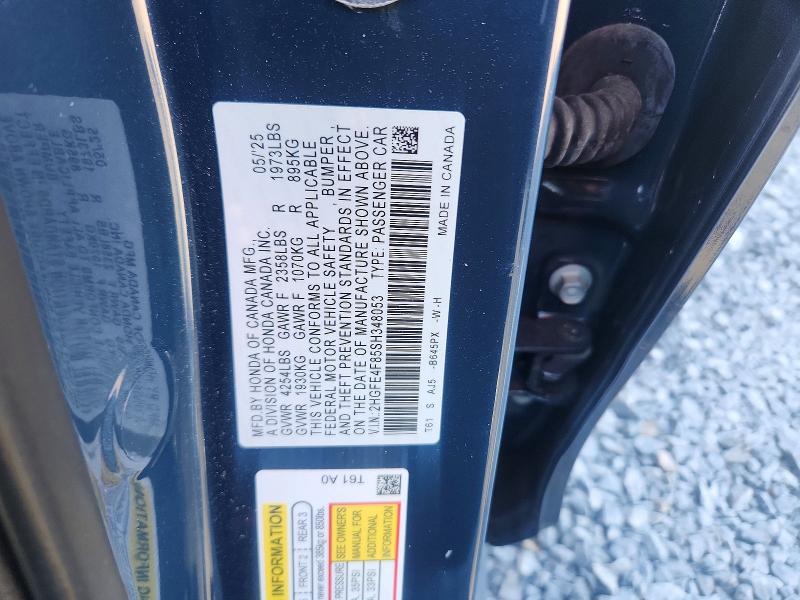 Aukcja sprzedaży 2025 Honda Civic, vin: 2HGFE4F85SH348053, numer aukcji: 66656566
