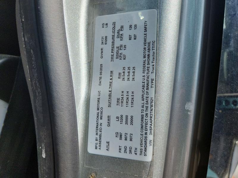 Aukcja sprzedaży 2026 International Hx520, vin: 3HSPAAPR3TN787521, numer aukcji: 66725226