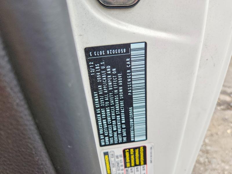 65471096 :رقم المزاد ، WVWBB7AJ2DW120906 vin ، 2013 Volkswagen Golf مزاد بيع