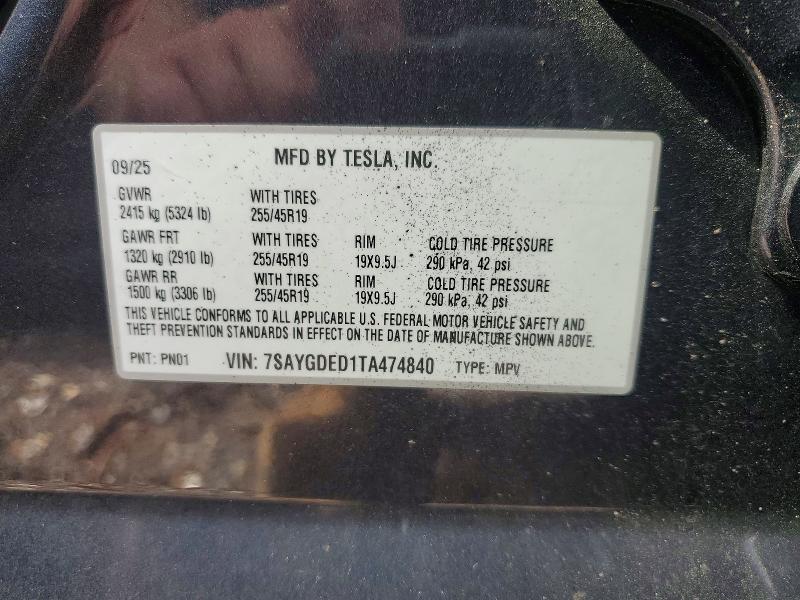 Aukcja sprzedaży 2026 Tesla Model Y, vin: 7SAYGDED4TA582160, numer aukcji: 64134986