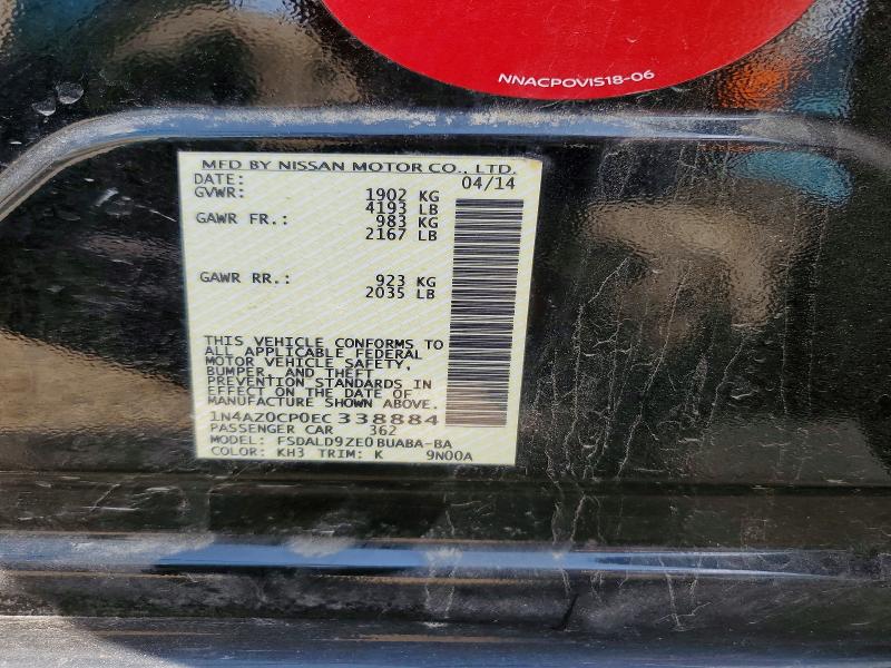 Aukcja sprzedaży 2014 Nissan Leaf, vin: 1N4AZ0CP0EC338884, numer aukcji: 63808296
