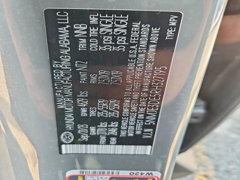 2024 Hyundai Tucson მანქანა იყიდება აუქციონზე, vin: 5NMJE3DE5RH327195, აუქციონის ნომერი: 64322286