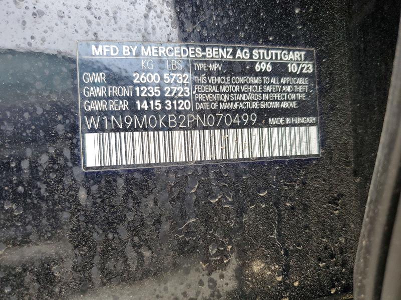 Aukcja sprzedaży 2023 Mercedes-benz Eqb, vin: W1N9M0KB2PN070499, numer aukcji: 65104036