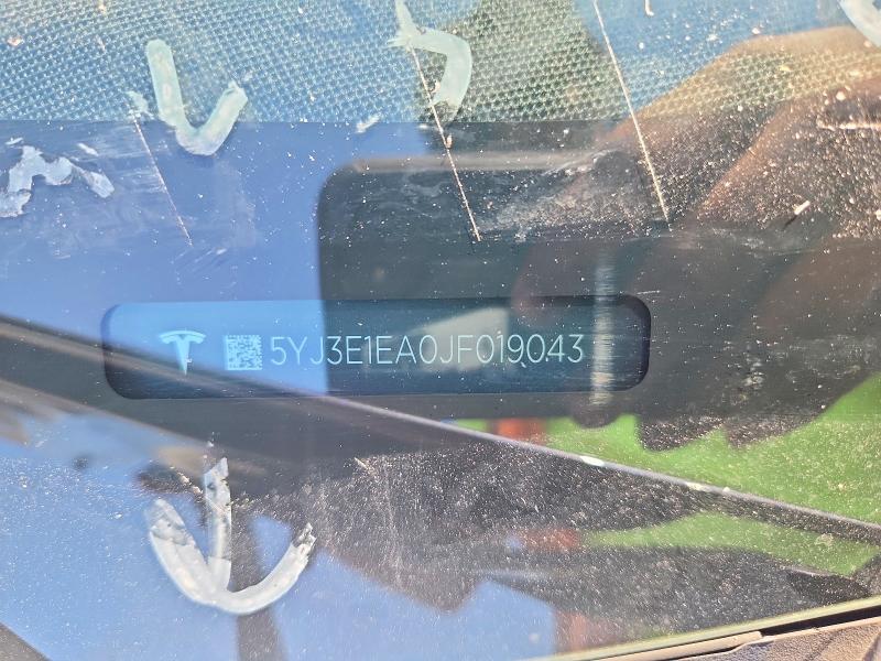 Продажа на аукционе авто 2018 Tesla Model 3, vin: 5YJ3E1EA0JF019043, номер лота: 62487516