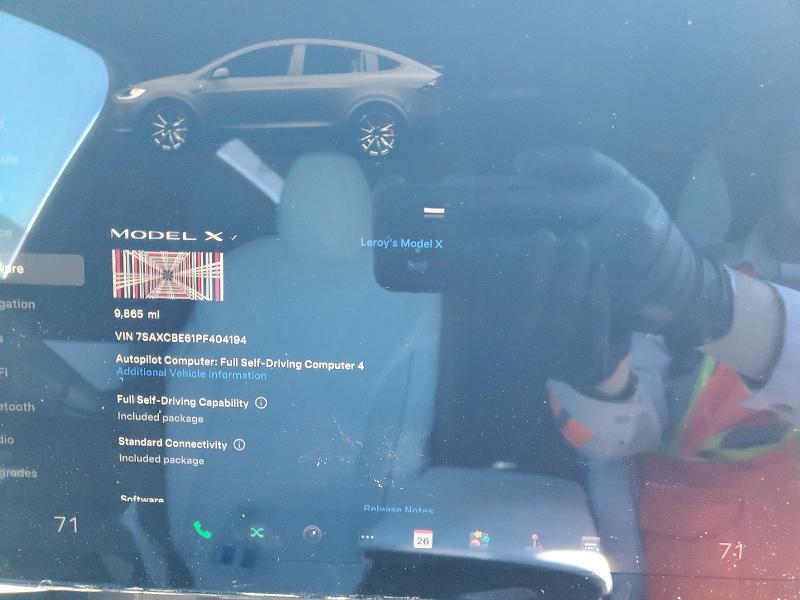 66597756 :رقم المزاد ، 7SAXCBE61PF404194 vin ، 2023 Tesla Model X مزاد بيع