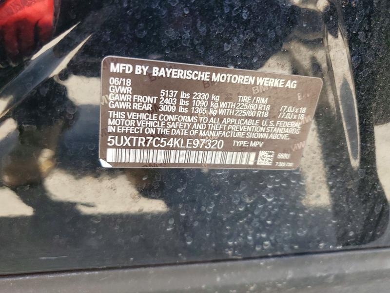 Aukcja sprzedaży 2019 Bmw X3, vin: 5UXTR7C54KLE97320, numer aukcji: 63805526