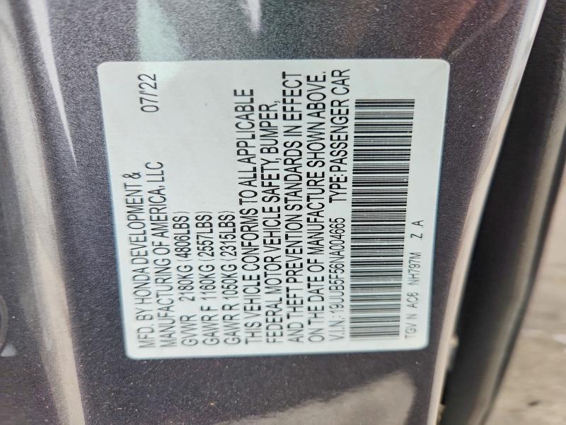 Продажа на аукционе авто 2022 Acura Tlx, vin: 19UUB5F56NA004665, номер лота: 64899066