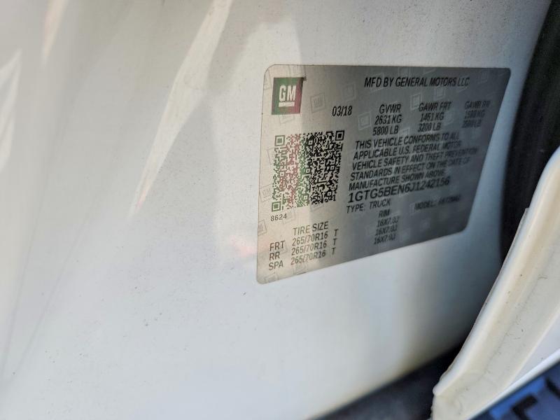 2018 Gmc Canyon მანქანა იყიდება აუქციონზე, vin: 1GTG5BEN6J1242156, აუქციონის ნომერი: 65388076