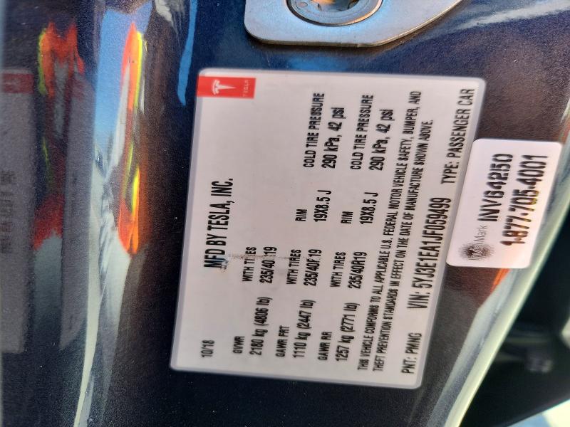 Aukcja sprzedaży 2018 Tesla Model 3, vin: 5YJ3E1EA1JF059499, numer aukcji: 63606196
