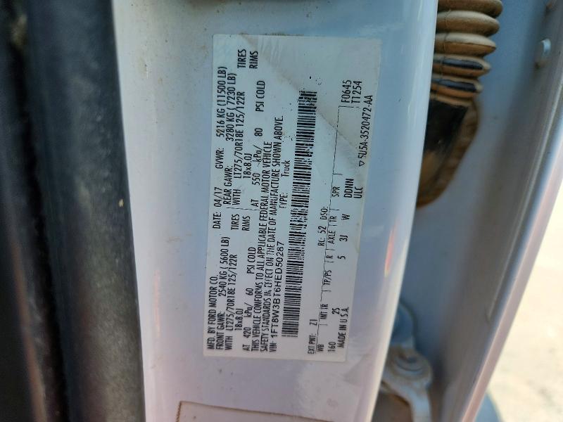 2014 Ford F350 მანქანა იყიდება აუქციონზე, vin: 1FT8W3BT6HED50287, აუქციონის ნომერი: 63011386