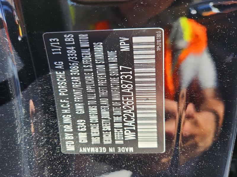 Продаж на аукціоні авто 2014 Porsche Cayenne, vin: WP1AC2A26ELA87317, номер лоту: 64753516