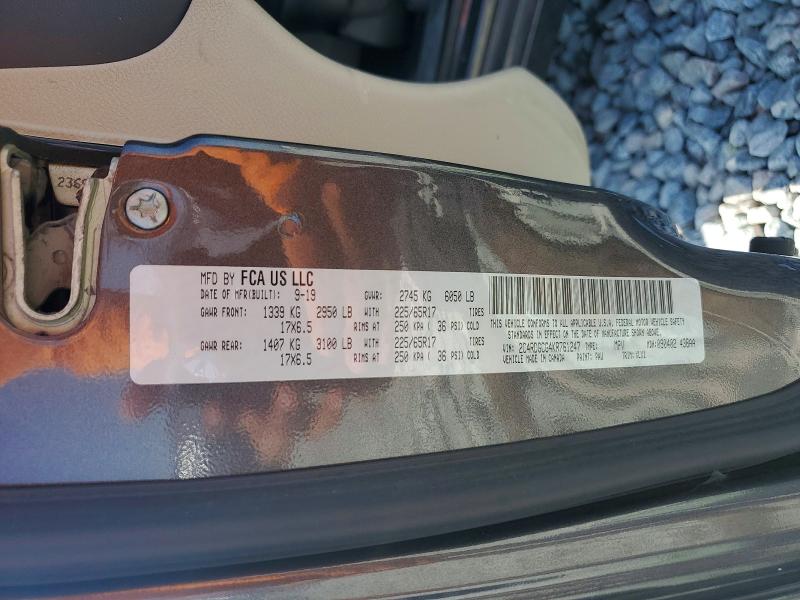 Продаж на аукціоні авто 2019 Dodge Grand Caravan, vin: 2C4RDGCG4KR761247, номер лоту: 66300536