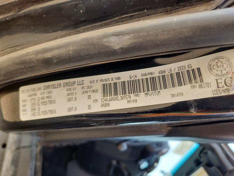Aukcja sprzedaży 2014 Jeep Wrangler, vin: 1C4AJWAGXEL307570, numer aukcji: 65448716