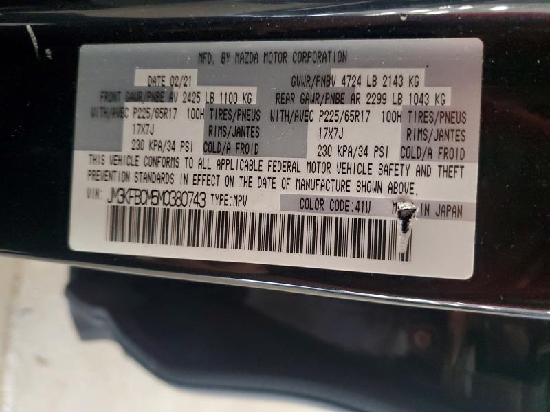 Aukcja sprzedaży 2021 Mazda Cx-5, vin: JM3KFBCM5M0380743, numer aukcji: 63924856