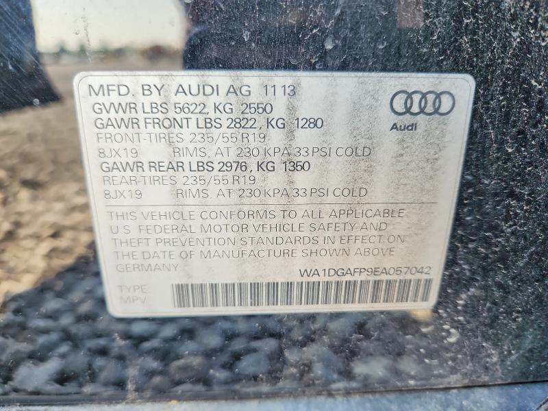 Aukcja sprzedaży 2014 Audi Q5, vin: WA1DGAFP9EA057042, numer aukcji: 63756436