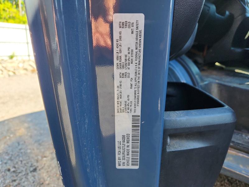 Aukcja sprzedaży 2020 Ram Promaster 3500, vin: 3C6URVJG7LE144356, numer aukcji: 64186156