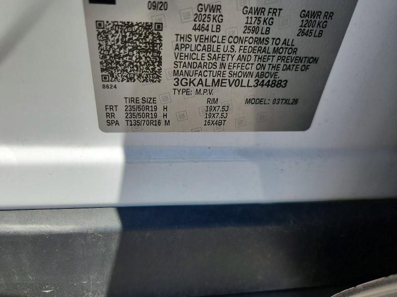 Aukcja sprzedaży 2020 Gmc Terrain, vin: 3GKALMEV0LL344883, numer aukcji: 65686616