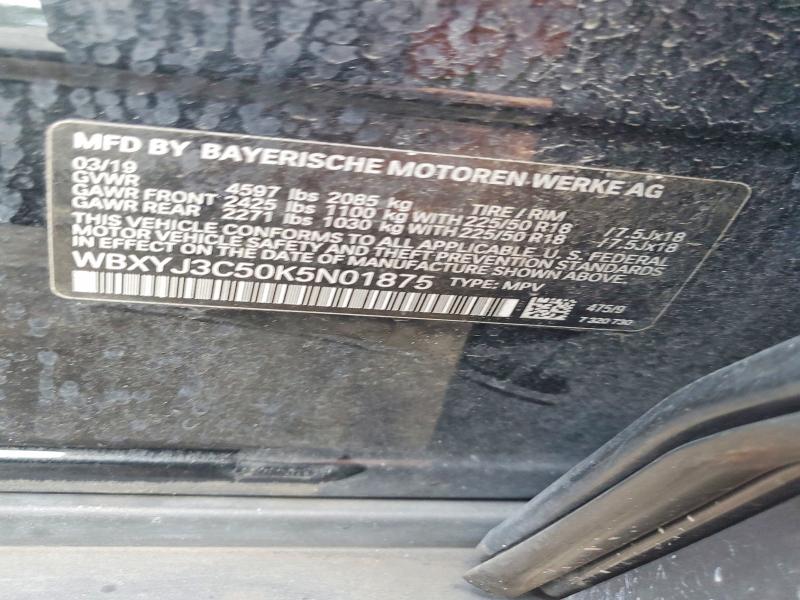 Aukcja sprzedaży 2019 Bmw X2, vin: WBXYJ3C50K5N01875, numer aukcji: 65761236