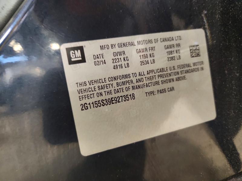 63051336 :رقم المزاد ، 2G1155S39E9273518 vin ، 2014 Chevrolet Impala مزاد بيع