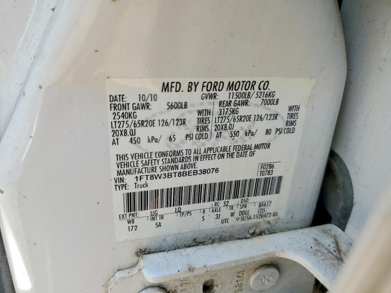 Продажа на аукционе авто 2011 Ford F350, vin: 1FT8W3BT8BEB38076, номер лота: 66600836