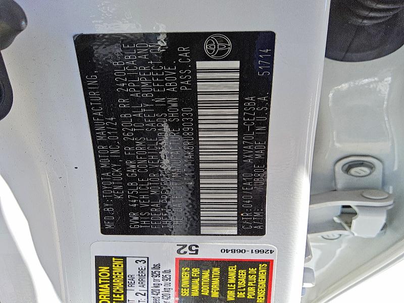 Продаж на аукціоні авто 2024 Toyota Camry, vin: 4T1T11AK6RU890330, номер лоту: 64959876