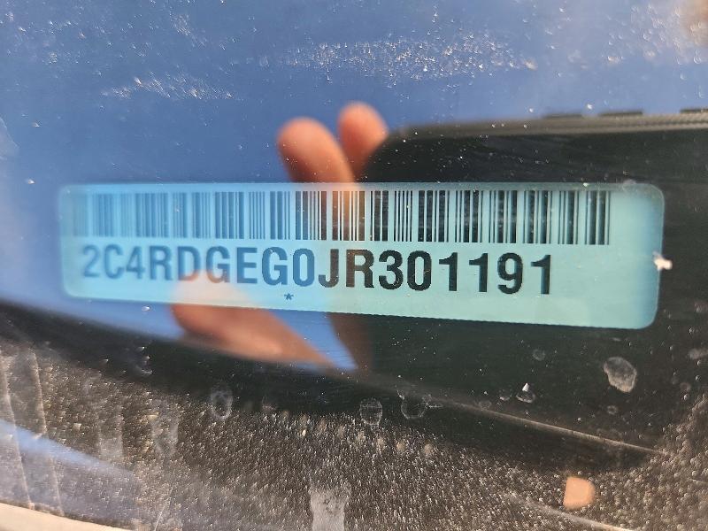 Продаж на аукціоні авто 2018 Dodge Grand Caravan, vin: 2C4RDGEG0JR301191, номер лоту: 66363776