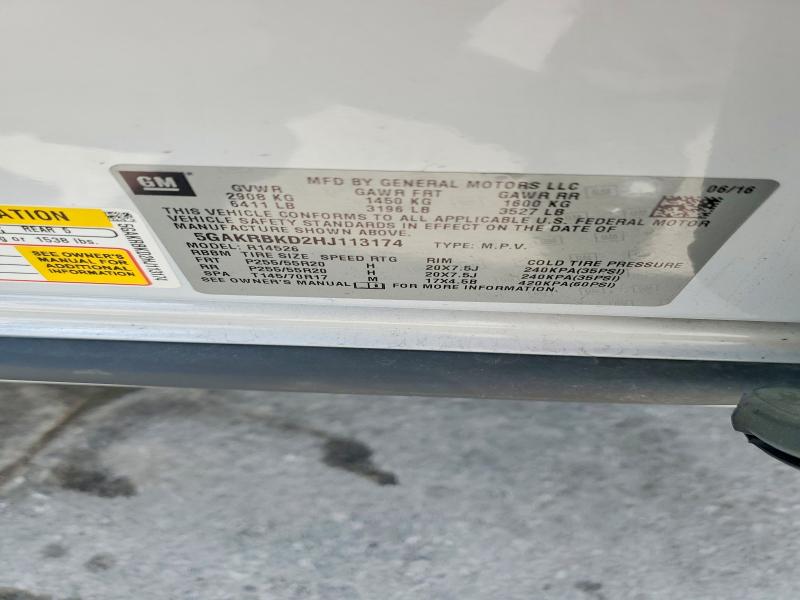 Продаж на аукціоні авто 2017 Buick Enclave, vin: 5GAKRBKD2HJ113174, номер лоту: 65192366