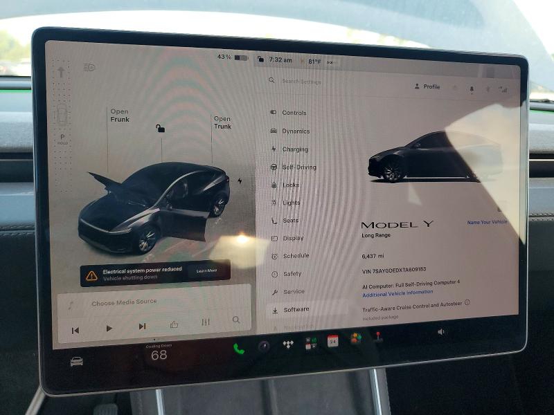 Продажа на аукционе авто 2026 Tesla Model Y, vin: 7SAYGDEDXTA609183, номер лота: 65876176
