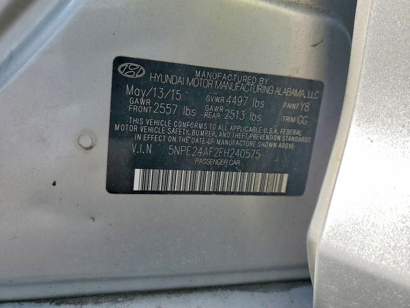 Aukcja sprzedaży 2015 Hyundai Sonata, vin: 5NPE24AF2FH240575, numer aukcji: 64694436