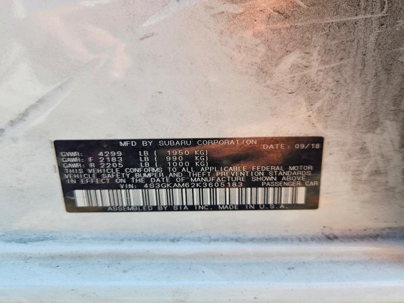 Продажа на аукционе авто 2019 Subaru Impreza, vin: 4S3GKAM62K3605183, номер лота: 64025576