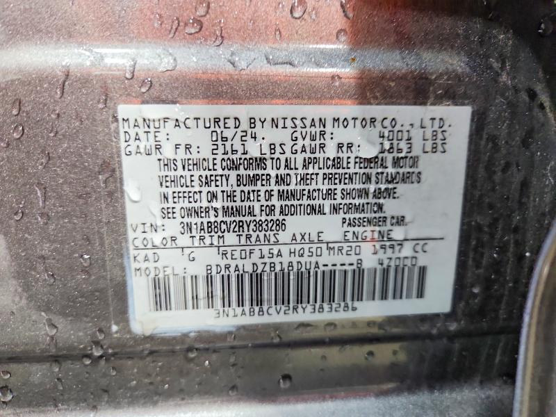 64114706 :رقم المزاد ، 3N1AB8CV2RY383286 vin ، 2024 Nissan Sentra مزاد بيع