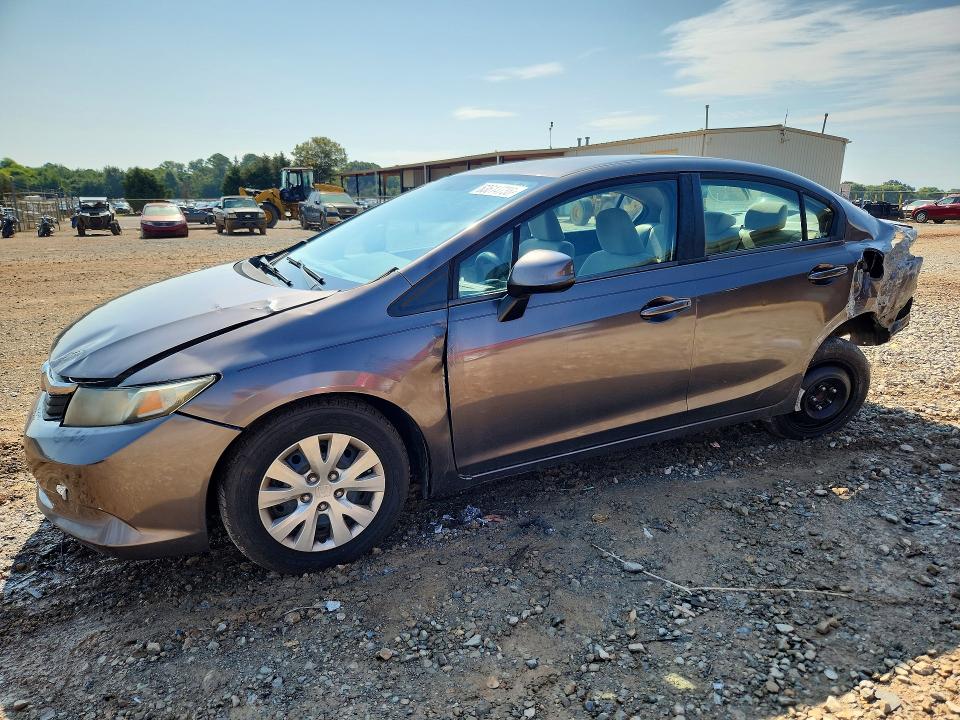 63614736 :رقم المزاد ، 19XFB2F58CE076595 vin ، 2012 Honda Civic مزاد بيع