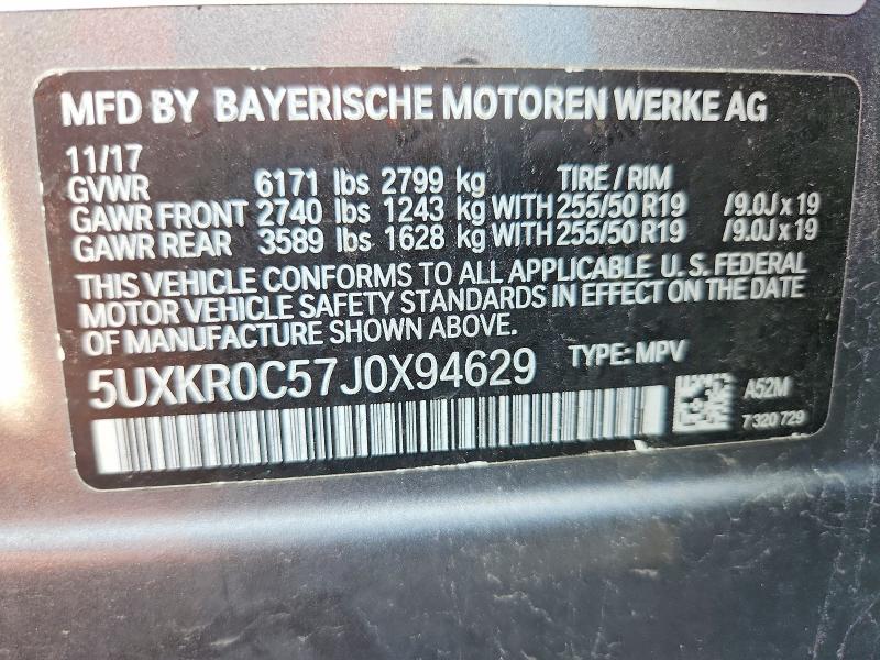 Aukcja sprzedaży 2018 Bmw X5, vin: 5UXKR0C57J0X94629, numer aukcji: 62292106