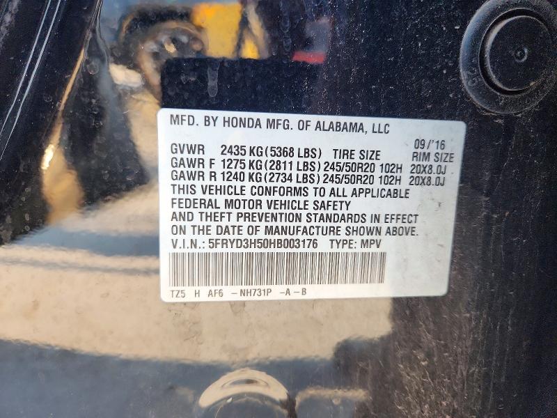Продажа на аукционе авто 2017 Acura Mdx, vin: 5FRYD3H50HB003176, номер лота: 63687236