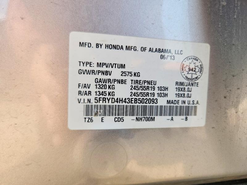 Aukcja sprzedaży 2014 Acura Mdx, vin: 5FRYD4H43EB502093, numer aukcji: 64069496