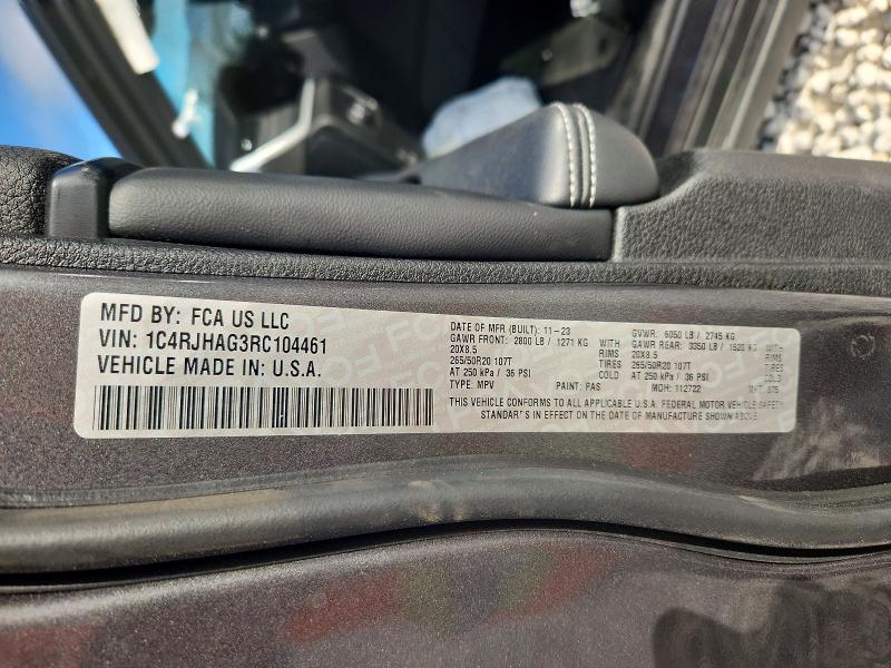 65869866 :رقم المزاد ، 1C4RJHAG3RC104461 vin ، 2024 Jeep Grand Cherokee مزاد بيع