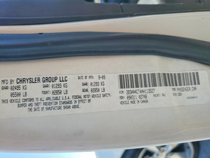 2010 Dodge Charger მანქანა იყიდება აუქციონზე, vin: 2B3AA4CT4AH113527, აუქციონის ნომერი: 63899686