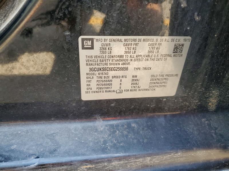 2014 Chevrolet Silverado მანქანა იყიდება აუქციონზე, vin: 3GCUKSEC6EG256656, აუქციონის ნომერი: 64933966