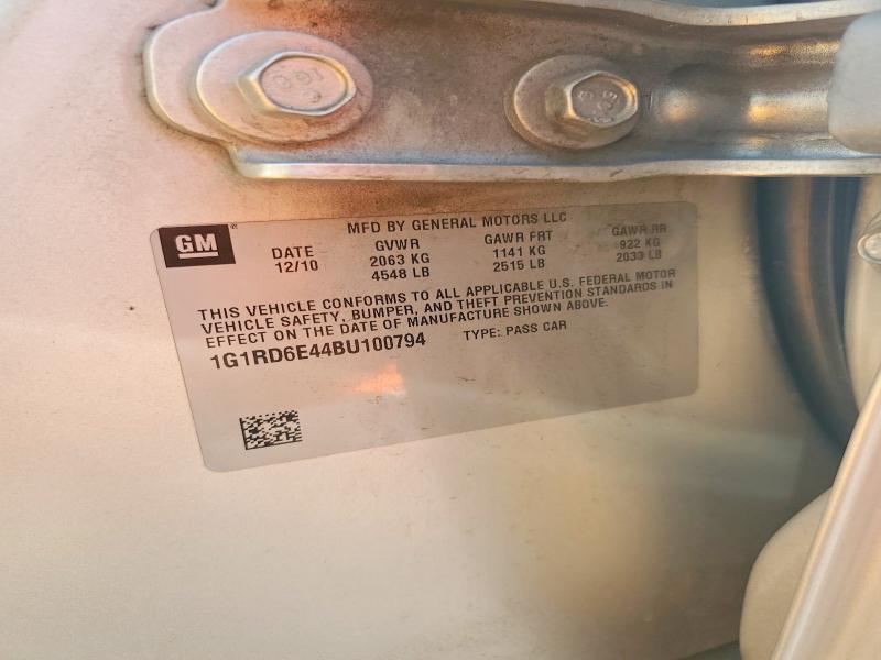 Продаж на аукціоні авто 2011 Chevrolet Volt, vin: 1G1RD6E44BU100794, номер лоту: 65057056