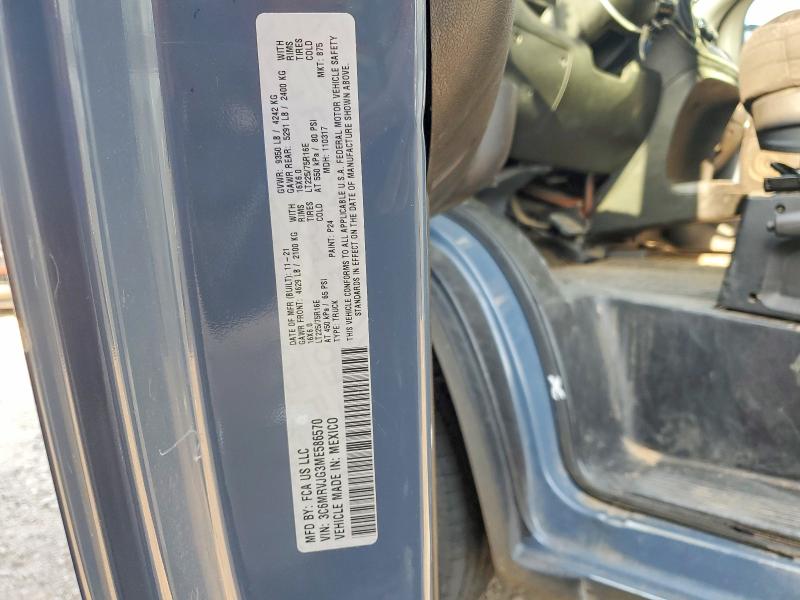 64129816 :رقم المزاد ، 3C6MRVJG3ME586570 vin ، 2021 Ram Promaster 3500 مزاد بيع