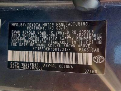 Продаж на аукціоні авто 2011 Toyota Camry, vin: 4T1BF3EK1BU133134, номер лоту: 63564676