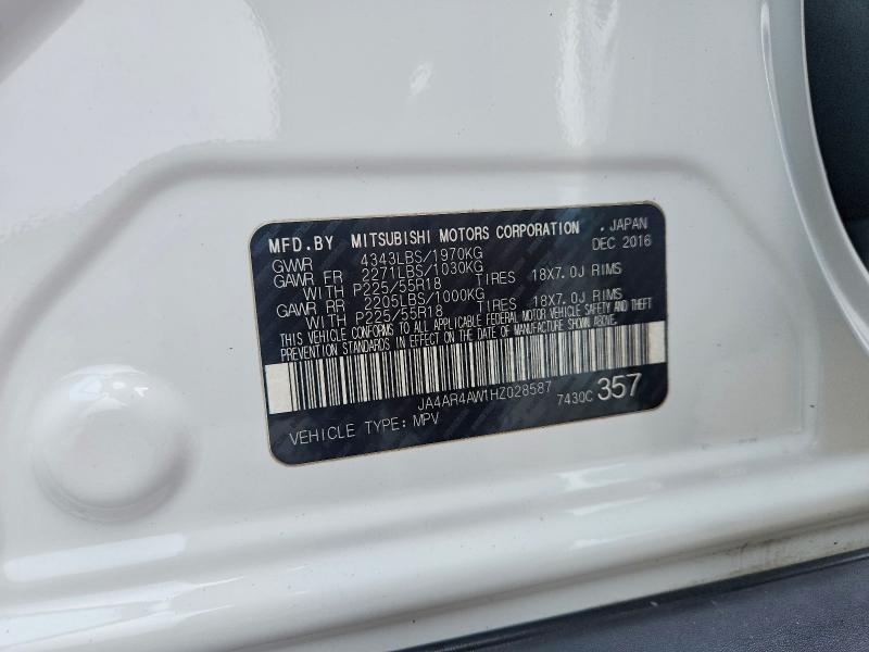 Aukcja sprzedaży 2017 Mitsubishi Outlander Sport, vin: JA4AR4AW1HZ028587, numer aukcji: 64958576