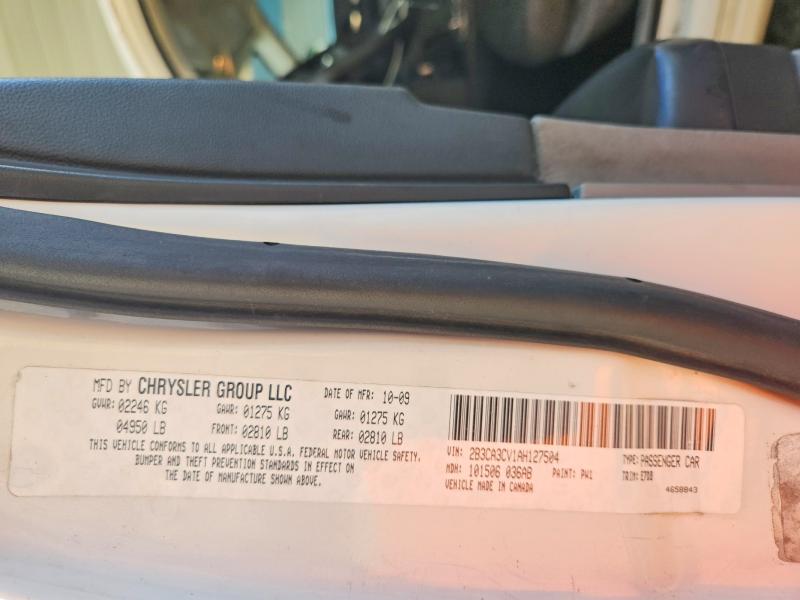 Продаж на аукціоні авто 2010 Dodge Charger, vin: 2B3CA3CV1AH127504, номер лоту: 65856256