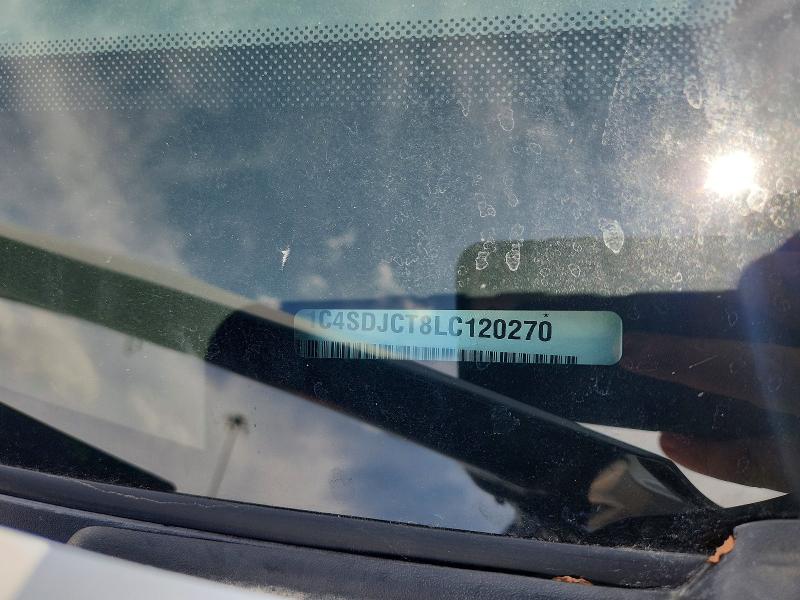 65686126 :رقم المزاد ، 1C4SDJCT8LC120270 vin ، 2020 Dodge Durango مزاد بيع