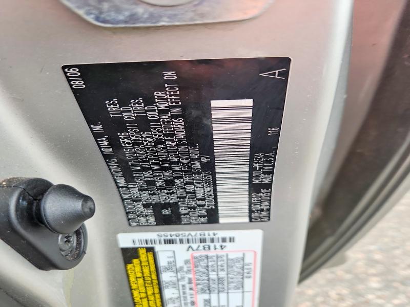 65930806 :رقم المزاد ، 5TDZA23C96S533573 vin ، 2006 Toyota Sienna مزاد بيع