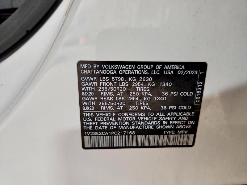 Aukcja sprzedaży 2023 Volkswagen Atlas Cross Sport, vin: 1V2SE2CA1PC217168, numer aukcji: 66437666