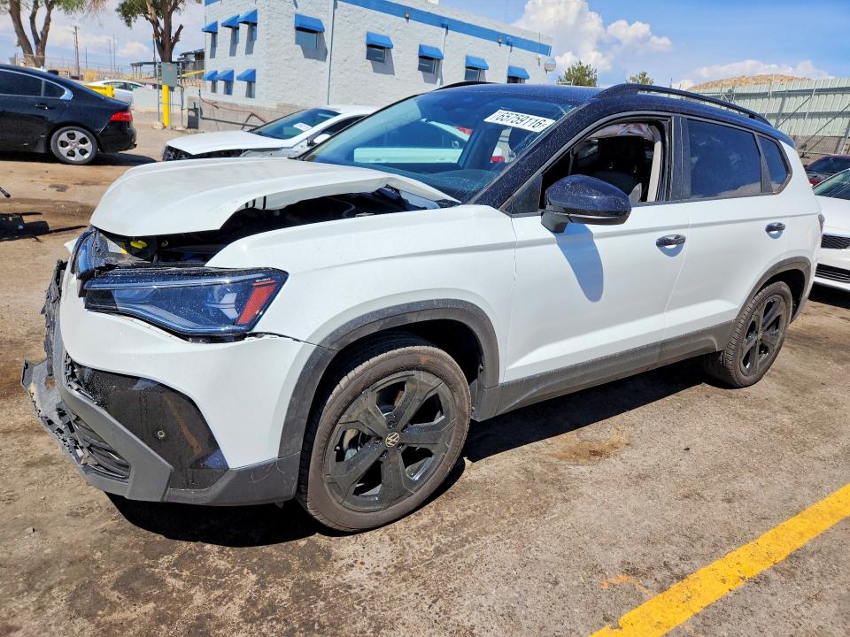 2025 Volkswagen Taos მანქანა იყიდება აუქციონზე, vin: 3VV2C7B22SM085674, აუქციონის ნომერი: 65759116